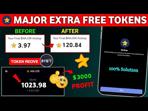 Major Token Recive Bybit Exchange | Major Free Extra Tokens | Major Airdrop Not Receive | Withdrawal