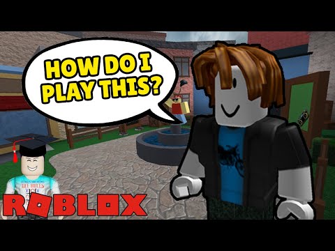 TEACHING A NOOB HOW TO PLAY MURDER MYSTERY! (Roblox Funny Moments)