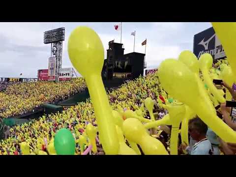 2017/07/02 甲子園球場ラッキー7風船飛ばし