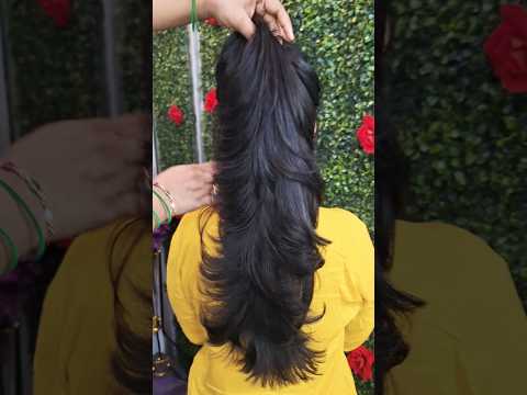 Fish tail layers hair cut #haircut #layercut #stepcut #hairtransformation