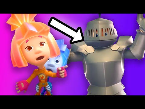 STUCK INSIDE THE ARMOUR! | The Fixies | Cartoon for kids