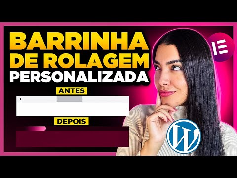 Como Personalizar a BARRINHA DE ROLAGEM no Elementor e WordPress [Código CSS] #dicadedesign