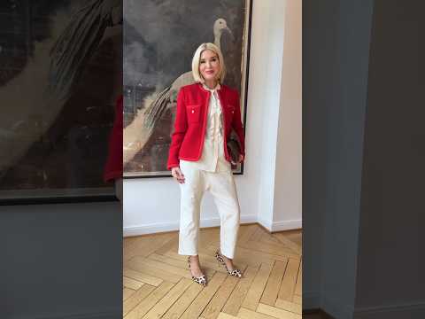 How to style style red blazzer?#over60fashion#fashion#ootd#style#howtostyle#styleover40#outfitinspo