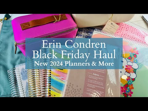 Erin Condren Black Friday HAUL | Holiday Gifts, New Planners, Organizers & More!