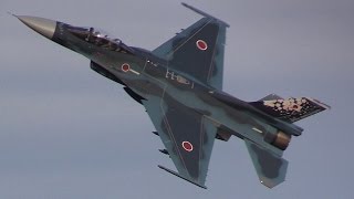 入間基地航空祭F-2帰投 圧巻のバイバイハイレート!!! 期待を裏切らない三沢基地のF-2は最高です!!!