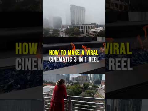 How to make a viral 3 in 1 cinematic reel? Subscribe to see a tutorial #videoediting #videoeditor