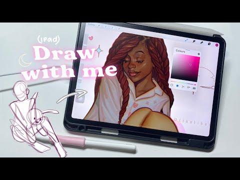 (iPad) Draw with me : pyjama girl 🧸☁️