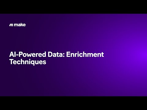 AI-Powered Data: Enrichment Techniques