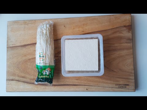 Sub) Tofu diet easy recipe | What happens when tofu and enoki mushrooms meet?