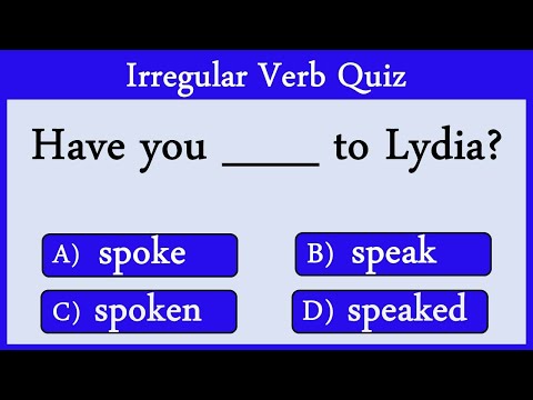 Irregular Verbs Quiz 10: Can You Score 10/10?