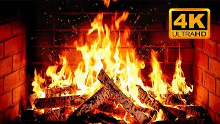 🔥 Cozy Fireplace 4K (12 HOURS). Fireplace with Crackling Fire Sounds. Fireplace Ambience