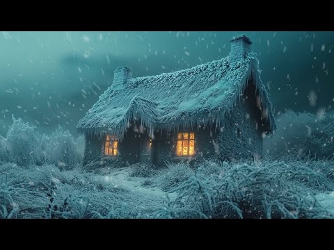 Winter Storm Ambience with Icy Howling Winds | Perfect for Deep Sleep, Relax and Focused Studying