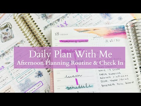 Daily Planning Routine | Last Day Of Camp & Back To School Prep! | PLAN WITH ME