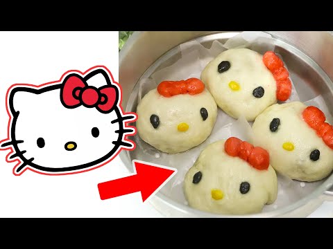 I Turned HELLO KITTY into Pork Buns!