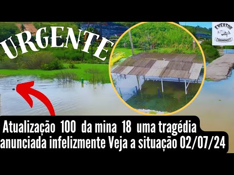 Atualização 100 da Mina 18 da BRASKEM no Mutange | Maceió | Alagoas Brasil | visto de cima em 4K