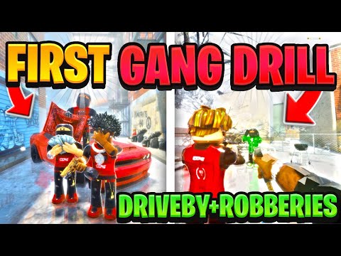 MY GANG WENT ON OUR FIRST DRILL IN THIS BRONX ROBLOX HOOD GAME