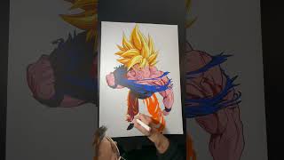 #drawing #goku #dragonball #dragonballz #coloring #animeart #timelapse #art #markers #timelapseart