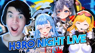 hololive ID 3rd Generation h3ro Night Live #h3roNightLive Song Performances Reaction (reaksi barat)