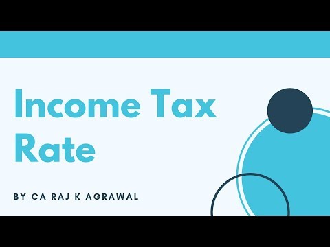 Income Tax Rate AY 2020-21 by CA Raj K Agrawal