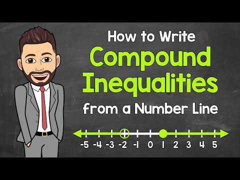 How to Write Compound Inequalities from a Number Line | Math with Mr. J