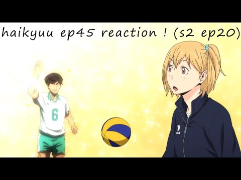 LEMME DRINK YOUR SWEAT~haikyuu ep45 reaction ! (s2 ep20)