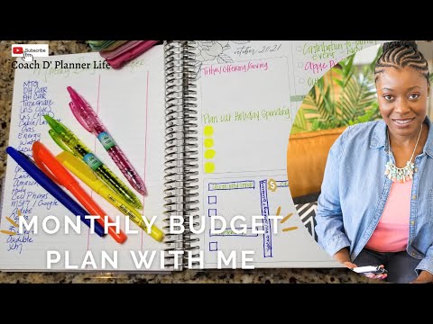 How to Setup a Simple Monthly Budget in Erin Condren Life Planner| October 2021