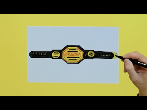 How to draw UFC Championship Belt