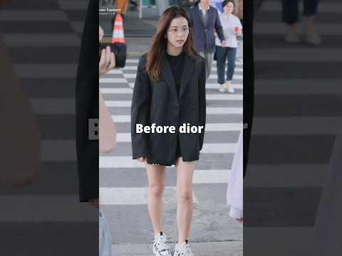 Jisoo before vs after Dior✨️ #jisoo #fypシ