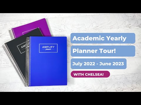 Amplify Planner - Yearly Academic Flip Through