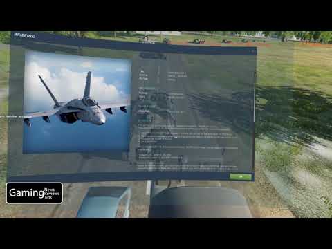 DCS World FA- 18 Basic training: cold start, take off, waypoint and TACAN navigation, and landing