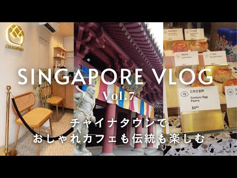 シンガポール旅行vlog#7 / チャイナタウン / カフェ・伝統スイーツ / スパイスお土産 / お寺