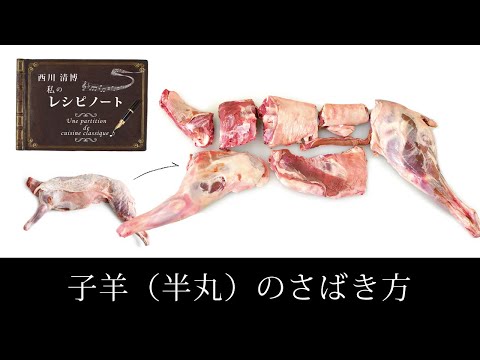 【レシピのコツ～Culinary Tips～】子羊(半丸)のさばき方 ミルクフェッドラム(乳のみ子羊)