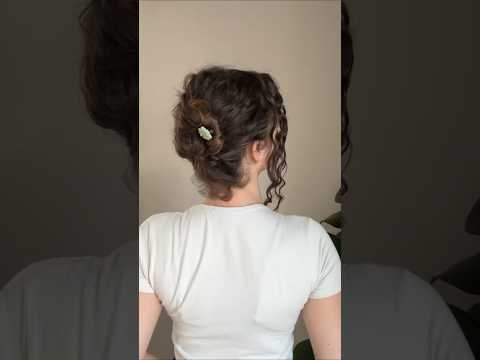 Hair pin updo#hairpin #curlyhairstyles #hairstyletutorial #curly