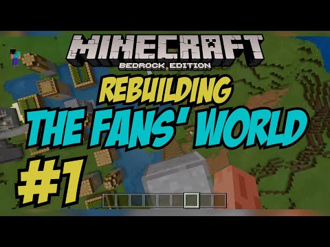 REBUILDING Ethan Gamer Fans' Minecraft World | Part 1