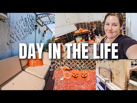 DITL: FALL PORCH DECORATING | GROCERY HAUL AND DOLLAR TREE DECOR | KIMI COPE 2024