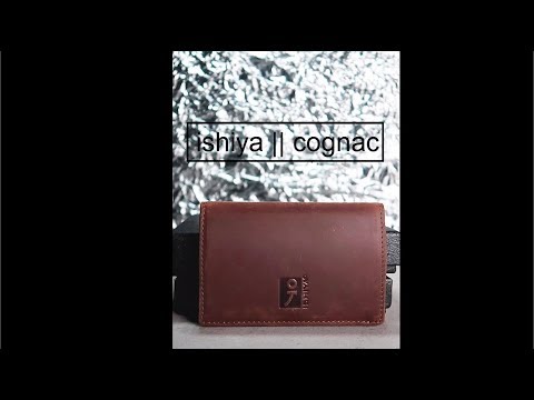 ishiya cognac || tempat kartu nama full leather || elegan abis