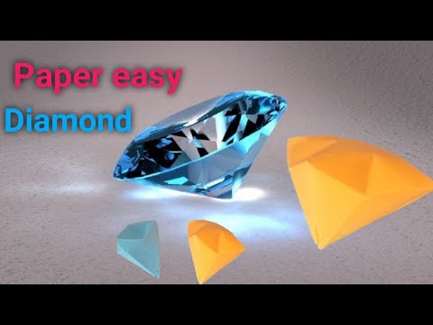 How to make paper diamond 💎 Paper easy Diamond 💎#therivalsofficialboy#diamond #diy