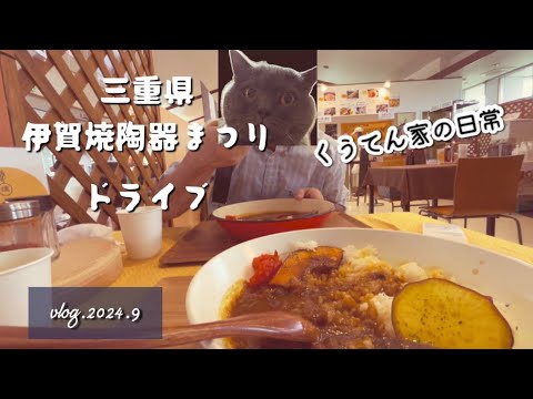 【暮らしのvlog】三重県伊賀焼陶器まつり２０２４/40代主婦/猫との暮らし