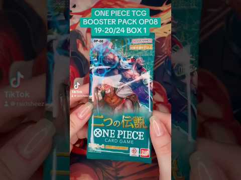 ONE PIECE CARD GAME BOOSTER PACK OP08 19-20 BOX 1 #onepiececardgame #onepiecetcg  #boosterpack #tcg