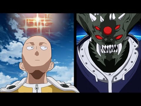 Saitama Destroys Alien Fleet With Bald Head