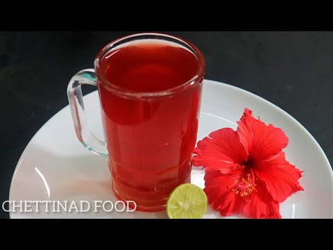 Hibiscus flower juice | Healthy hibiscus juice | sembarathi poo juice |  healthy juice