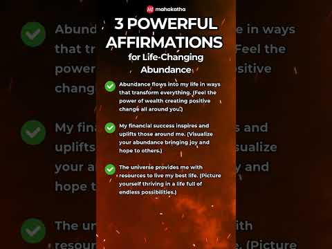 3 Affirmations for Life-Changing Abundance