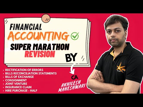 Financial Accounting Marathon Revision |  Financial Accounting Revision For CMA & CMA Inter Dec 2024