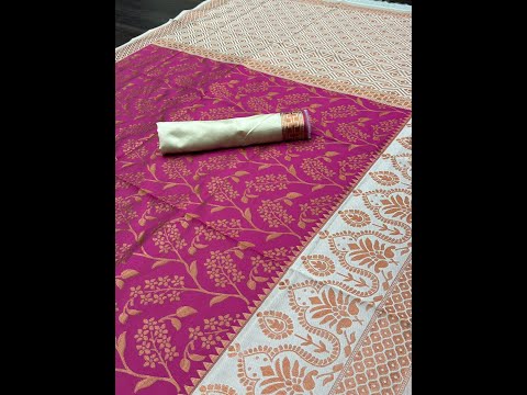 COPPER KING FLOWER WEAVING-LICHI  Saree