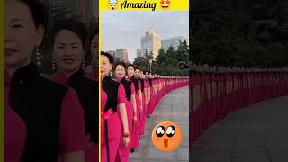 attractive ladies Chinese march 🤯 #shorts #viral #chinese