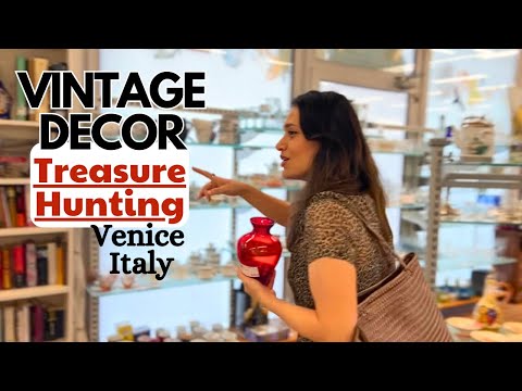 💢Thrifting in Venice Italy! FANTASTIC VINTAGE DECOR 🔸4K