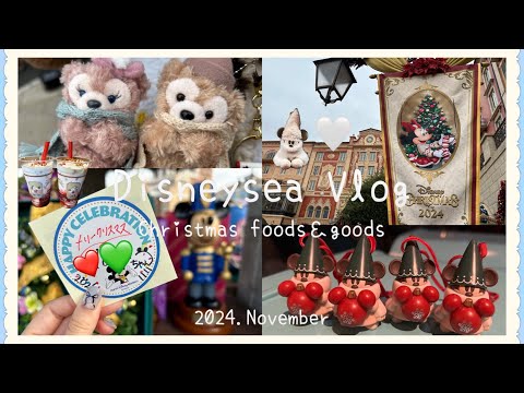 【Disney Vlog】クリスマスグッズが可愛すぎてインパしてきた🔔🤍