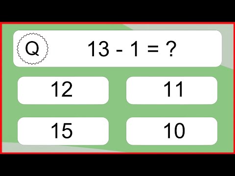 20 Subtraction Quiz Exercises for Kids: Numbers Up to 20