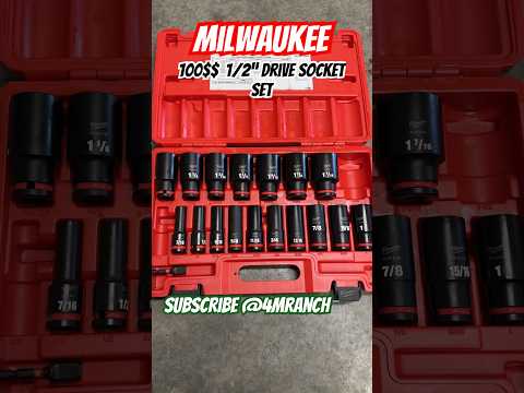 You need this 100$ Milwaukee Impact socket set #shortsvideo #2024