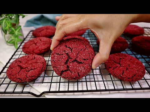 Red Velvet Sugar Cookies | No Chill Needed | Small Batch Cookie Recipe